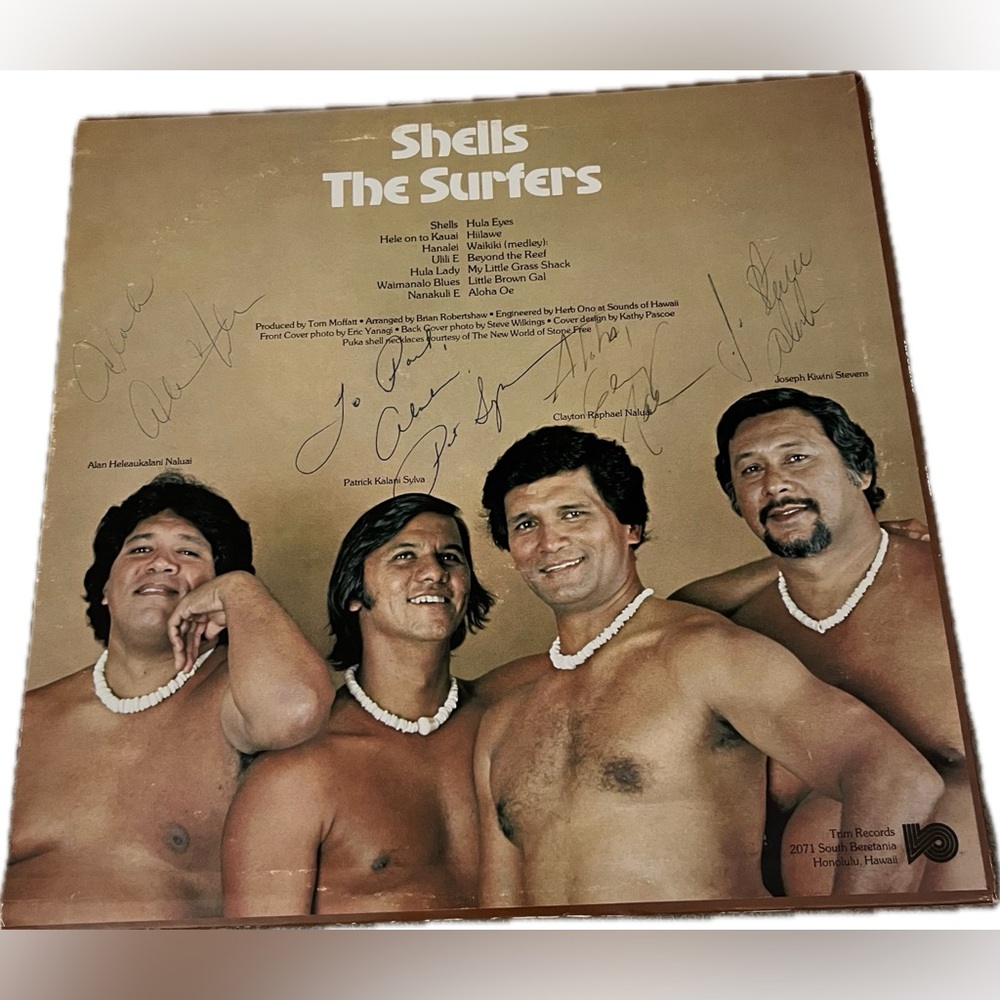 Autographed The Surfers Shells Vinyl Album
